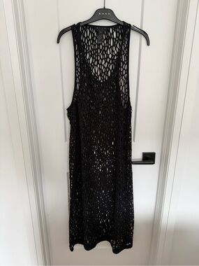 SHAN Black Openwork Cover Up